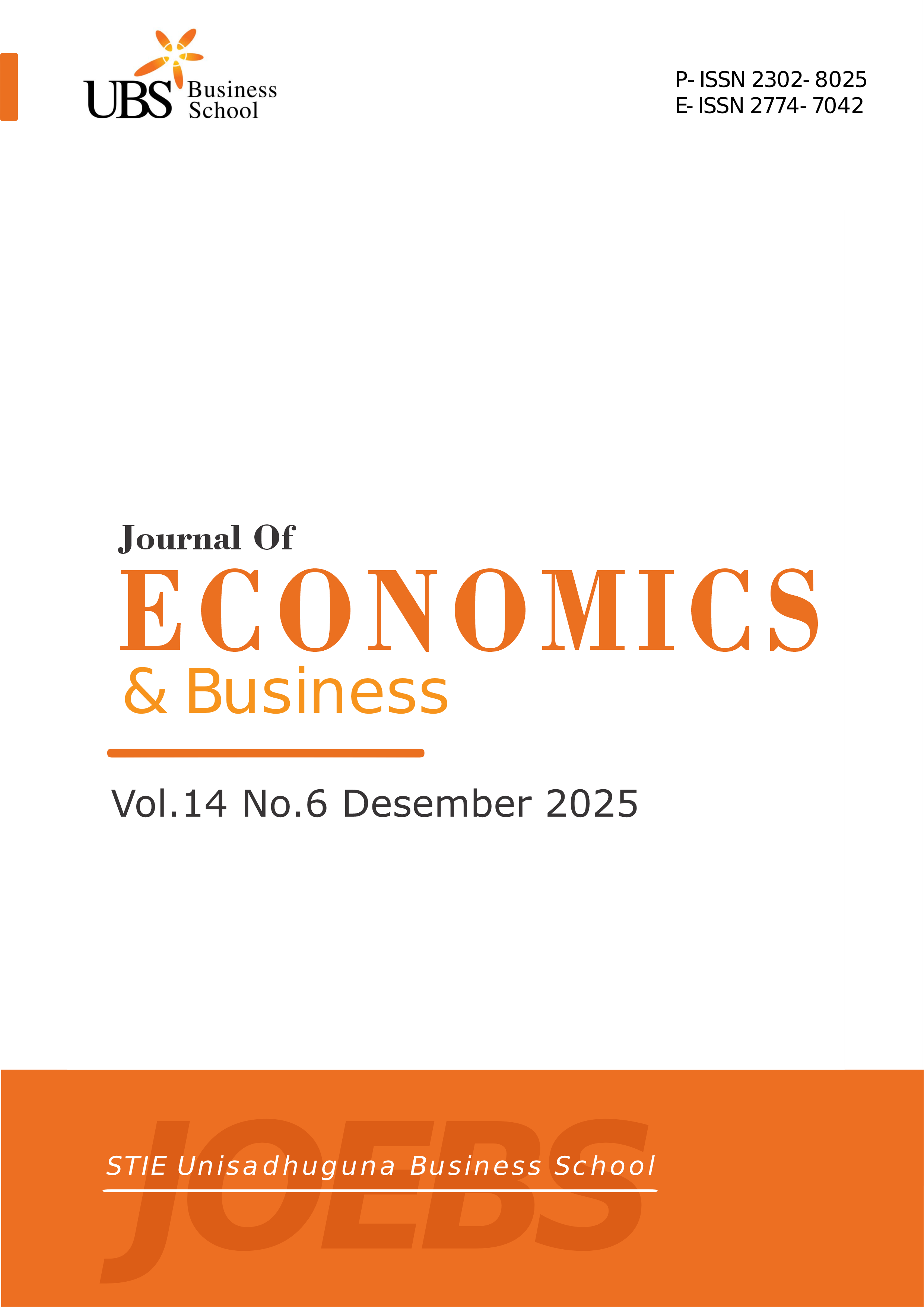 					View Vol. 14 No. 6 (2025): Journal of Economics and Business UBS
				